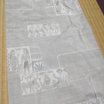 화이트 오시마 명주 오리엔탈 코몬 시접선 미사용