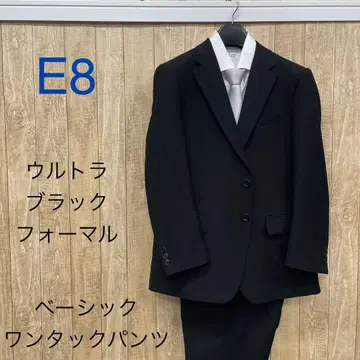 하자품 새상품, 미사용 [ E8 ] 블랙 포멀 예복 남성용 연중무휴