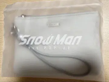 Snow Man 1st pop-up 파우치 그레이