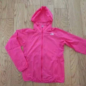 THE NORTH FACE 후드 부착 핑크 아우터 나일론 후드티 M