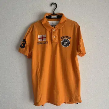 Abercrombie & Fitch 오렌지 피케 셔츠 XL