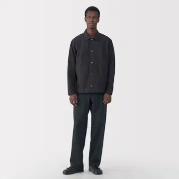 MUJI LABO 신사 와시콘 카르제 5포켓 와이드 팬츠 30