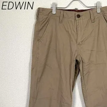 EDWIN 치노 팬츠 포켓 부착 심플 캐주얼 빅 루즈핏