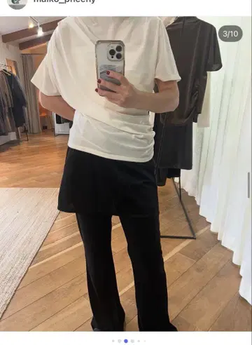 pheeny 새상품 Sheer velour layered pants