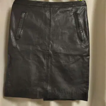 DEUXIEME CLASSE 블랙 가죽 타이트 스커트