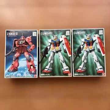 건담 프라모델 3개 세트 ZAKU II GUNDAM