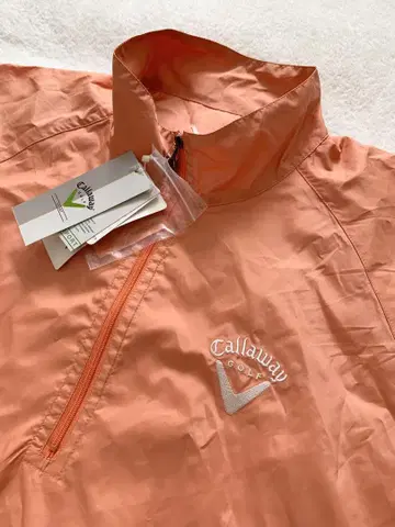 미사용 캘러웨이 Callaway 하프 지퍼 오렌지 L
