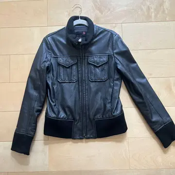 PINK LABEL 블랙 가죽 자켓 M 사이즈