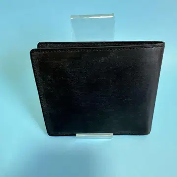 블랙 가죽 접이식 지갑