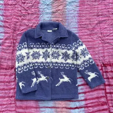 WHITE STAG blue white 플리스 보아