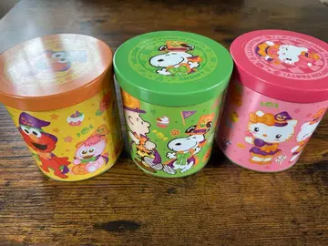 USJ 캐릭터 빈 캔 헤이세이 레트로 키티 엘모 스누피 세트