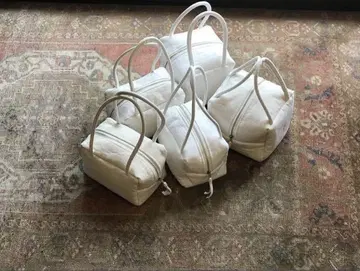tsukuroite 앤티크 린넨 boxbag 쓰쿠로이테