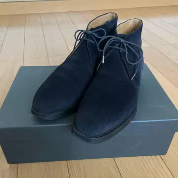 Crockett & Jones Evesham 다크 네이비 스웨이드 6E