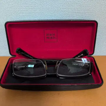 alain mikli 블랙 안경 직사각형