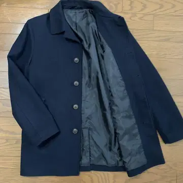 울 코트 자켓 네이비 무인양품 S 남성용 여성용