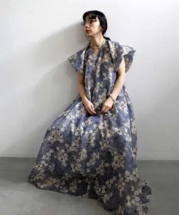 KEITAMARUYAMA x AMERI BLUR FLOWER 드레스