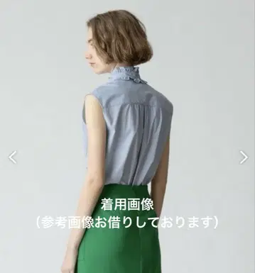 알아바일 스트라이프 스탠드 프릴 블라우스 2 스트라이프