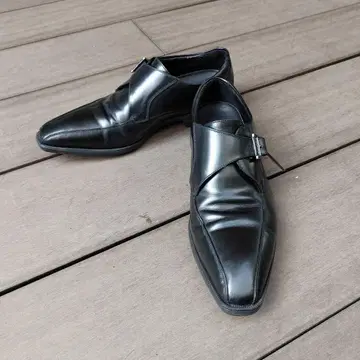 비즈니스 슈즈 LES MUES 블랙 가죽 25.5cm