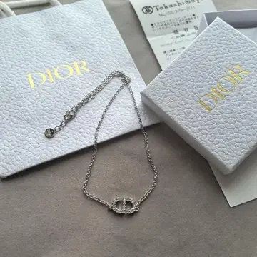 PETIT CD 목걸이 실버 큐빅