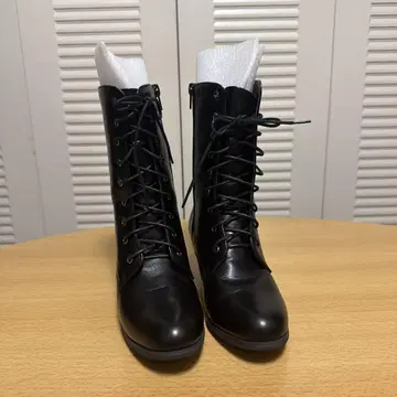 레이스업 블랙 부츠 23cm 하카마용