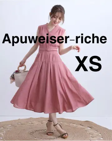 아푸와이저 리셰 워셔블 시어 플레어 원피스 핑크 사이즈 0 (XS 상당)