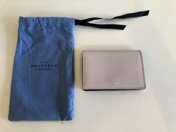 새상품급 미사용 새상품 SMYTHSON 스마이슨 명함지갑 옅은 퍼플