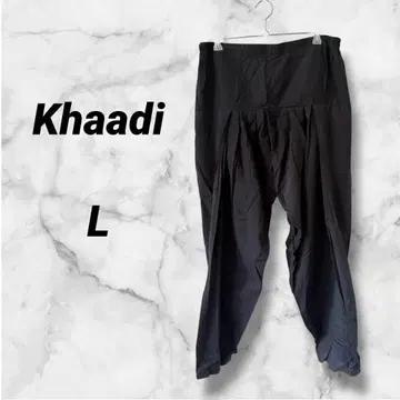 0906 카디 사루엘 팬츠 블랙 코튼 실루엣 L