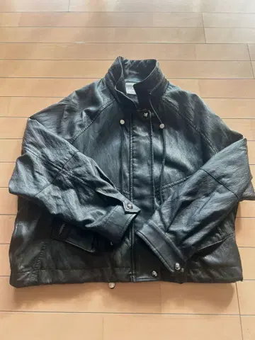 [ 새상품급 ] melange PU 자켓