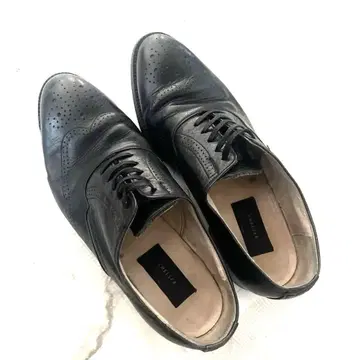 CHELSEA 블랙 가죽 드레스 신발 26cm