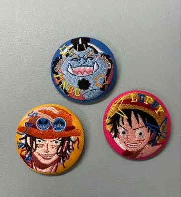 원피스 자수 캔뱃지 3개 세트