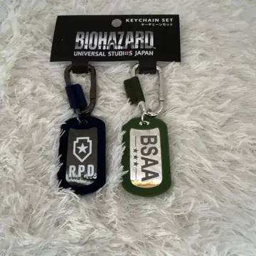 유니버셜 USJ 할로윈 한정판 바이오하자드 키체인 세트 새상품