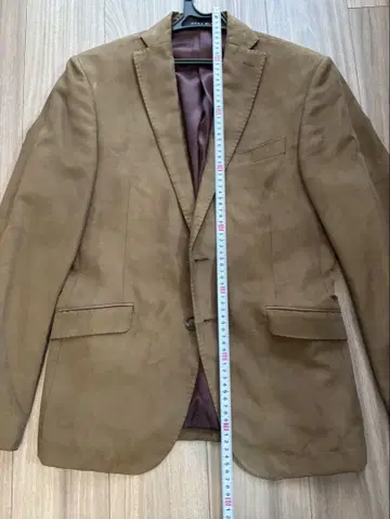 [ ZARA ] 스웨이드 소재 테일러드 자켓 브라운