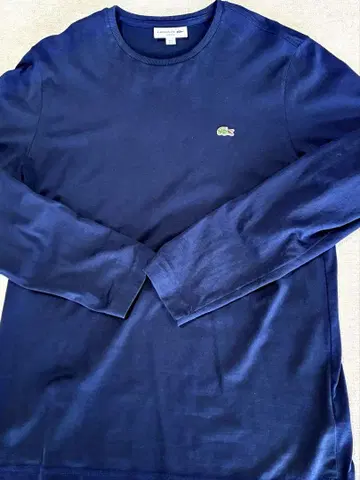 LACOSTE 네이비 긴팔 티셔츠