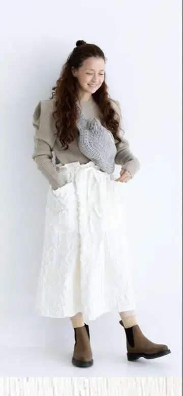 BOTANICAL CUT JACQUARD 스커트 새상품