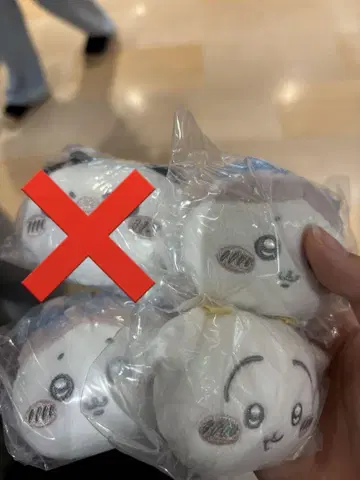 치이카와 (먼작귀) 마스코트 거울 토끼 하치와레