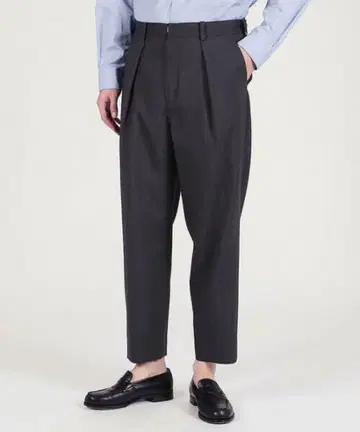 투모로우랜드 트로피컬 울 사이드 조절 팬츠