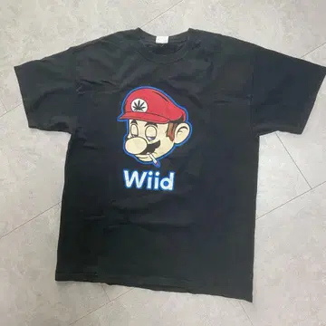 마리오 mario wiid 빈티지 셔츠