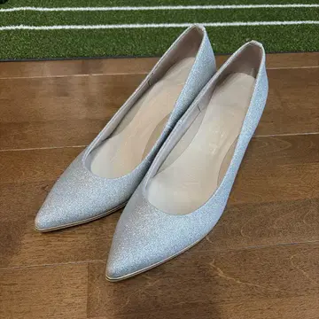 ESPERANZA 실버 글리터 펌프스 23.5cm 웨딩