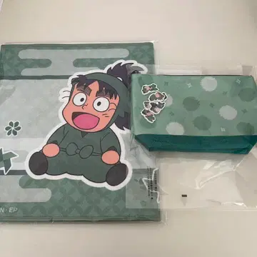 닌타마 란타로 바스락 파우치 6학년 이름 타월 나나마츠 코헤이타 2세트