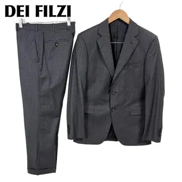 DEI FILZI 남성용 수트 셋업 46 다크 그레이 무지