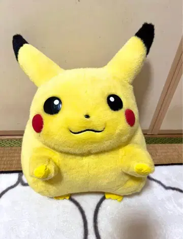 포켓몬스터 피카츄 1/1 봉제 인형 초기 tomy 포켓몬