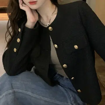 [ 미사용 새상품 ] SEU 노카라 자켓 오피스 캐주얼 블랙