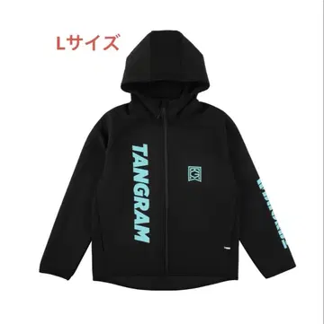 TANGRAM 타그램 VERTICAL SLANT LOGOZIPHOODIE