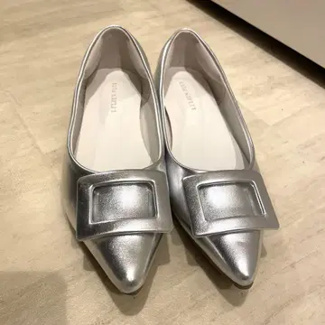 Ami Ami 플랫슈즈 실버, 사이즈 37 (23.5~24.0cm)