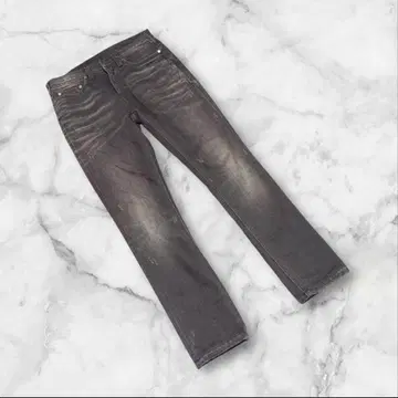 [ 닐바렛 ] 데님 청바지 스키니 데미지 가공 블랙 계열