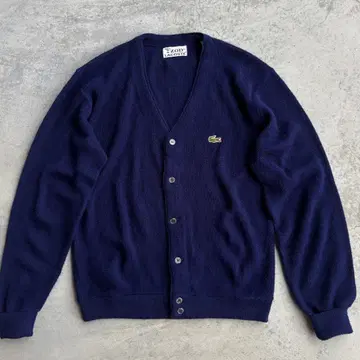 새상품급 70s IZOD LACOSTE 실태그 가디건 니트 L