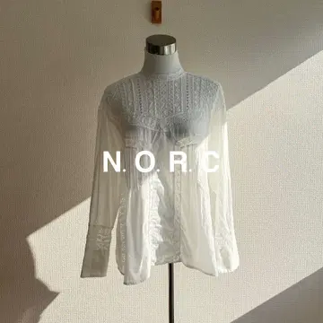 N.O.R.C 토션 레이스 블라우스 K32