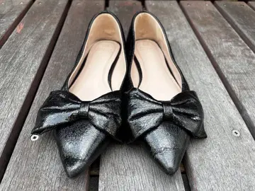 넥스트 블랙 빅 리본 플랫 발레리나 UK 8 (24cm)