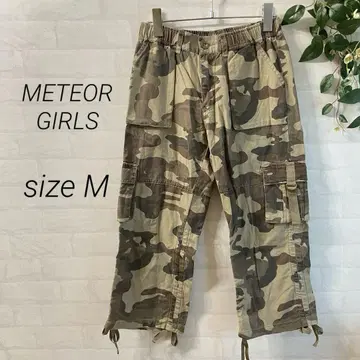 [ METEOR GIRLS ] 카모플라쥬 카모플라쥬 카고 팬츠 (M)