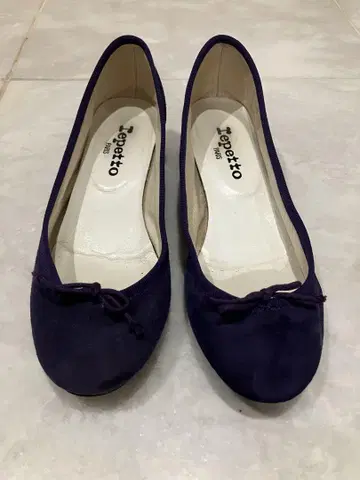 레페토 Repetto 퍼플 37 23.3cm 스웨이드